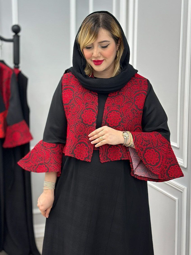 سه تیکه کت سارافونو کمربند یلدایی