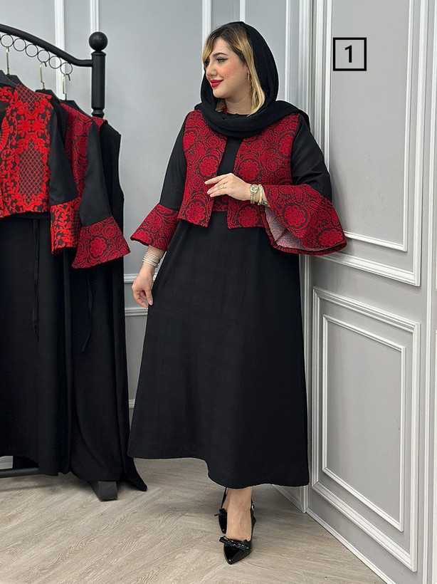 سه تیکه کت سارافونو کمربند یلدایی
