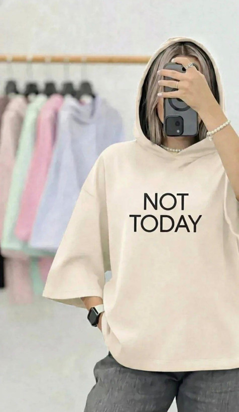 تیشرت کلاهدار not today