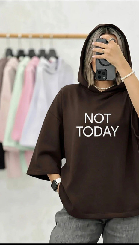 تیشرت کلاهدار not today