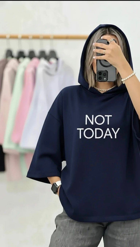 تیشرت کلاهدار not today