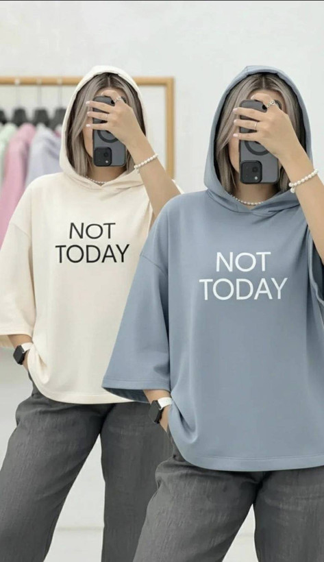 تیشرت کلاهدار not today