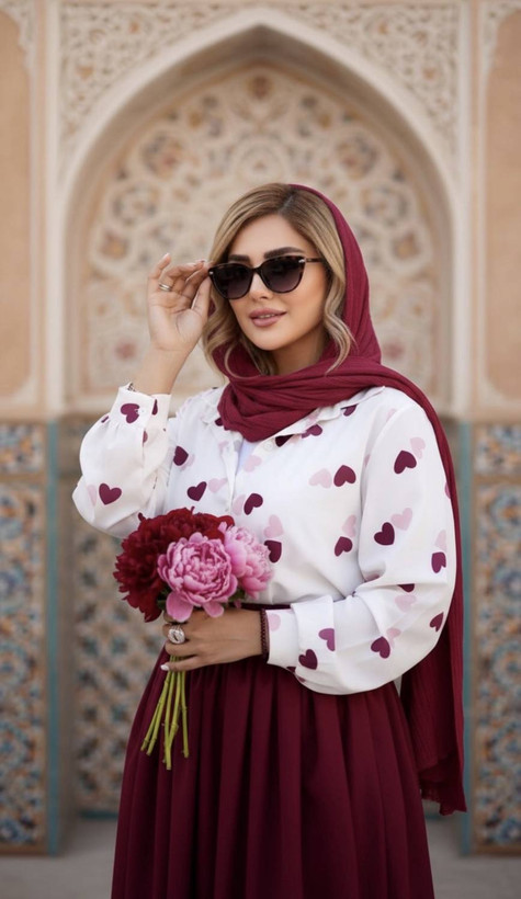 شومیز دامن قلبی